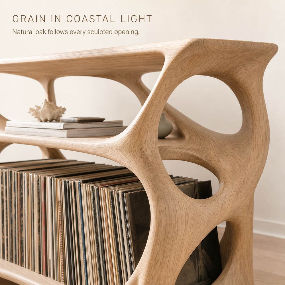 Liora Warm Walnut Vinyl Stand - Design 014 - product image 04