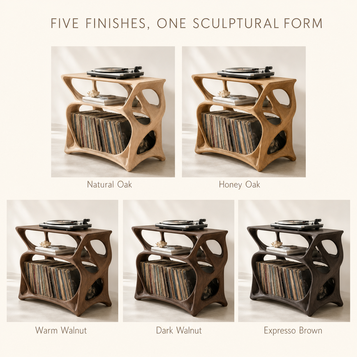 Liora Warm Walnut Vinyl Stand - Design 014 - product image 10