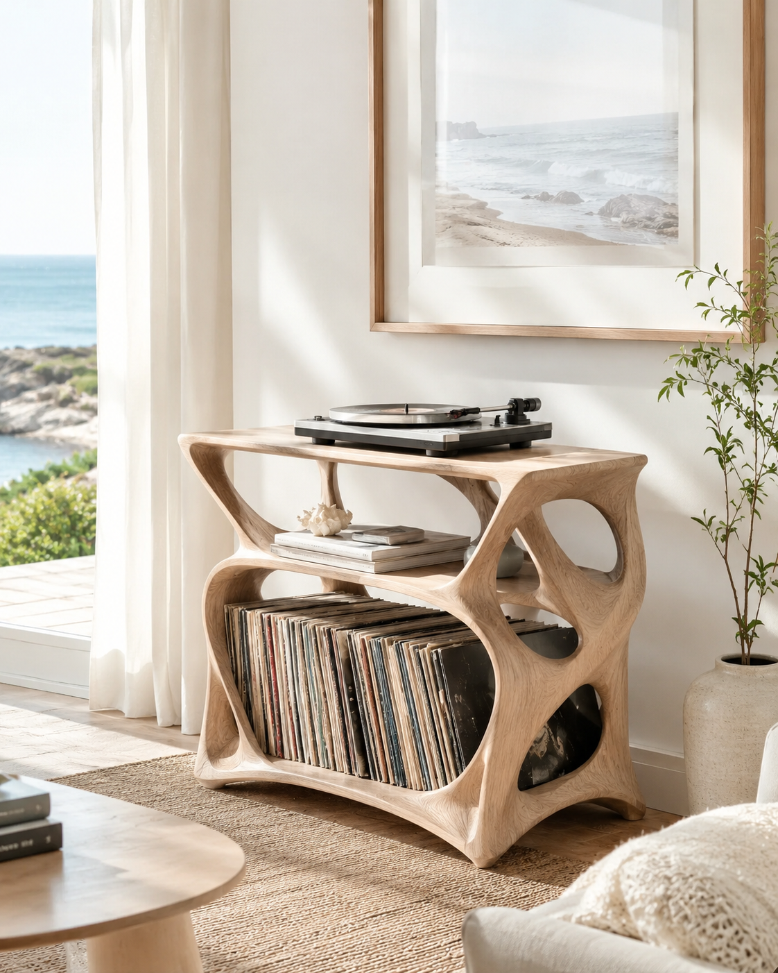 Liora Warm Walnut Vinyl Stand - Design 014 - product image 11