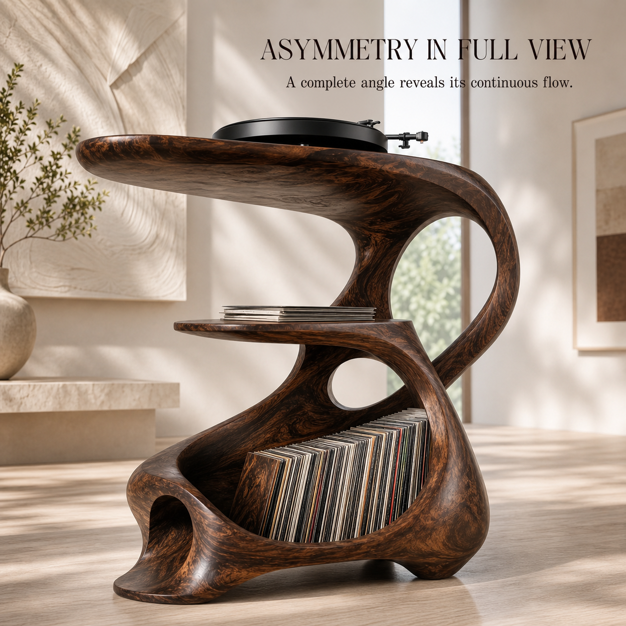 Soren Rounded Record Player Stand - Design 015 - product image 02