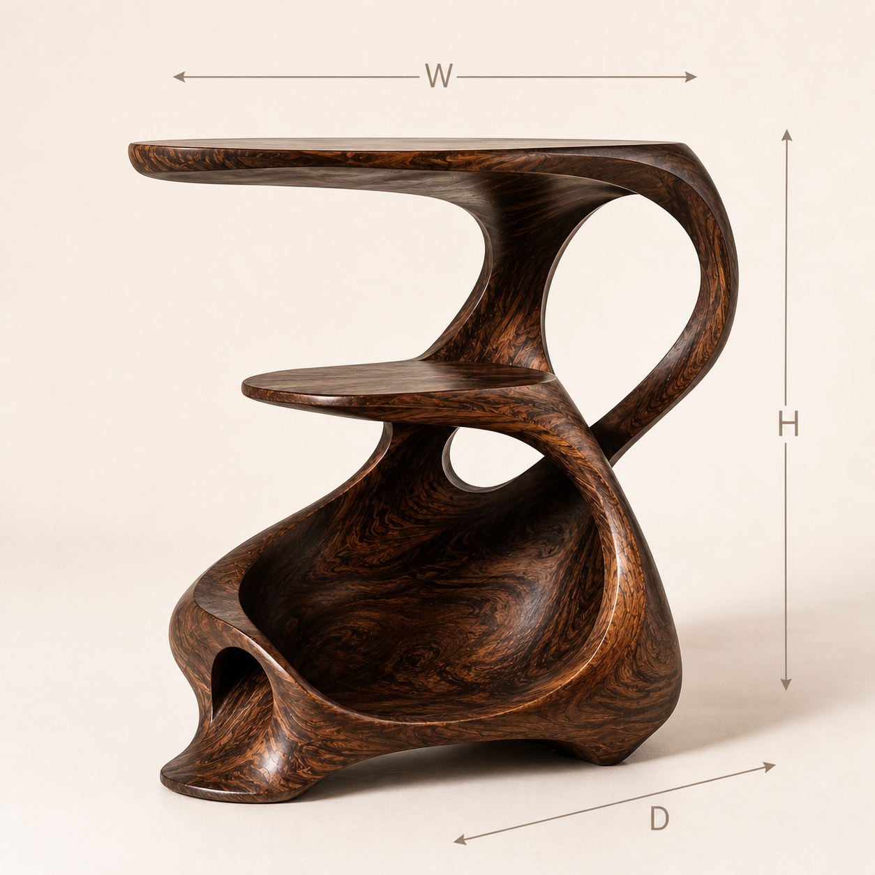 Soren Rounded Record Player Stand - Design 015 - product image 07