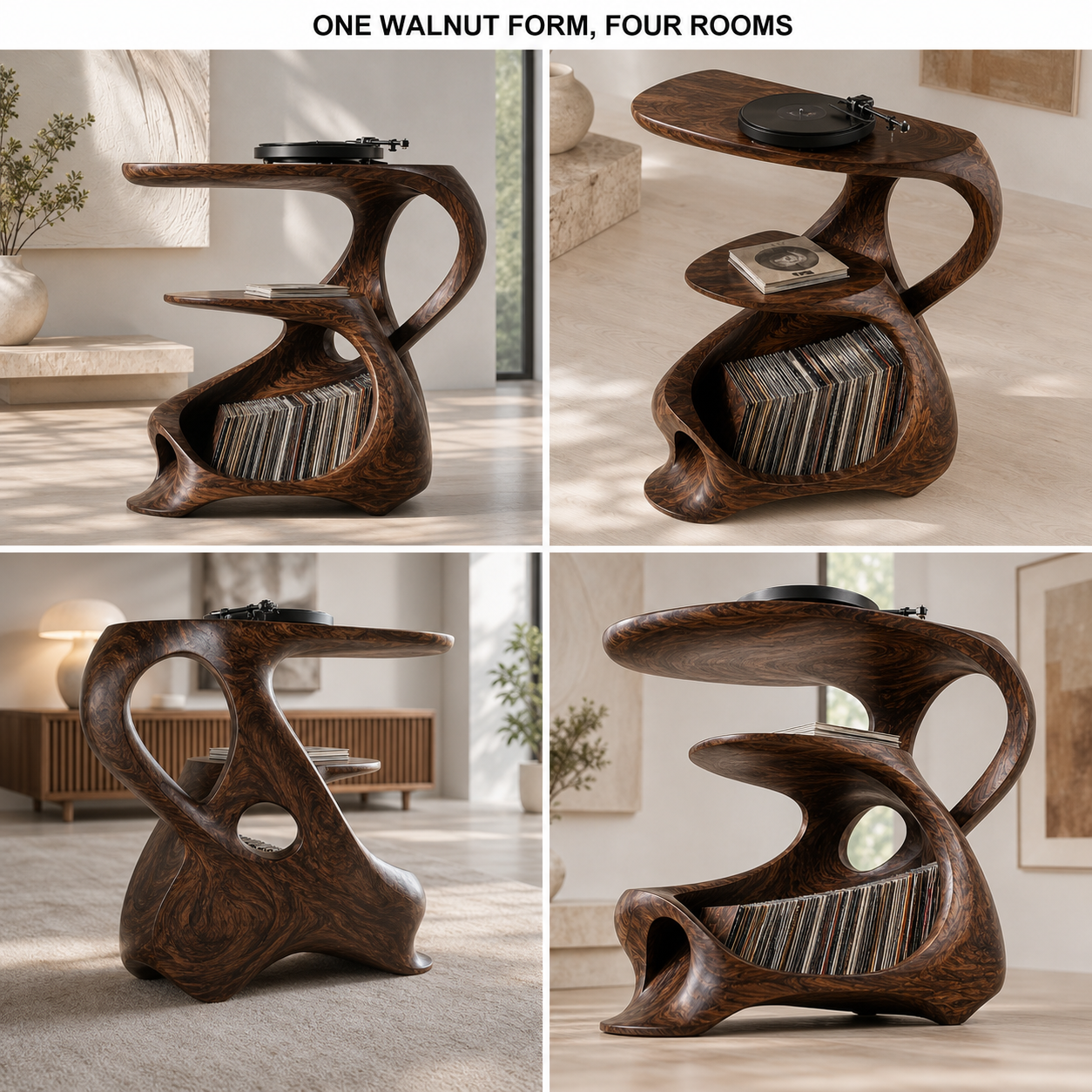 Soren Rounded Record Player Stand - Design 015 - product image 09