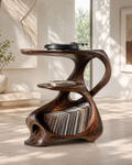 Soren Rounded Record Player Stand - Design 015 - main view