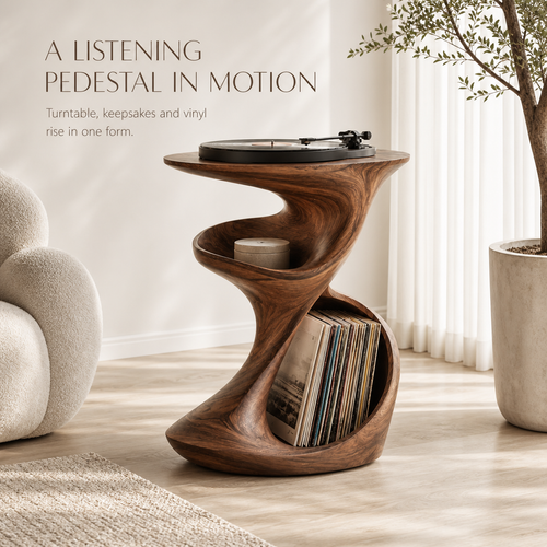 Veyra Soft Curve Record Stand - Design 017 - main view