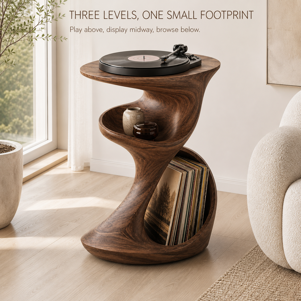 Veyra Soft Curve Record Stand - Design 017 - product image 06