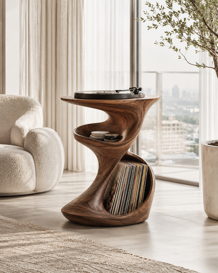 Veyra Soft Curve Record Stand - Design 017 - main view