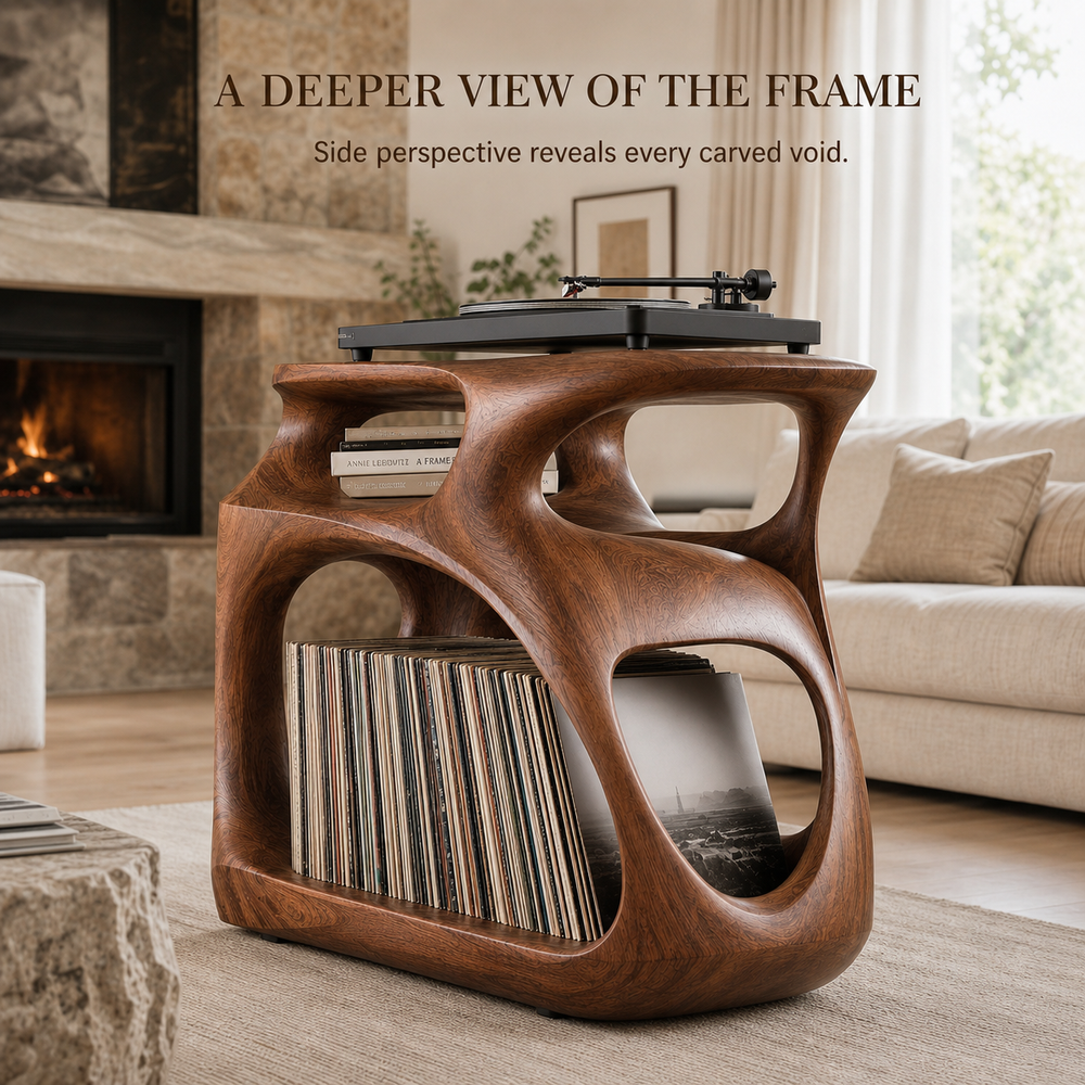 Brielle Sculpted Record Stand - Design 020 - product image 02