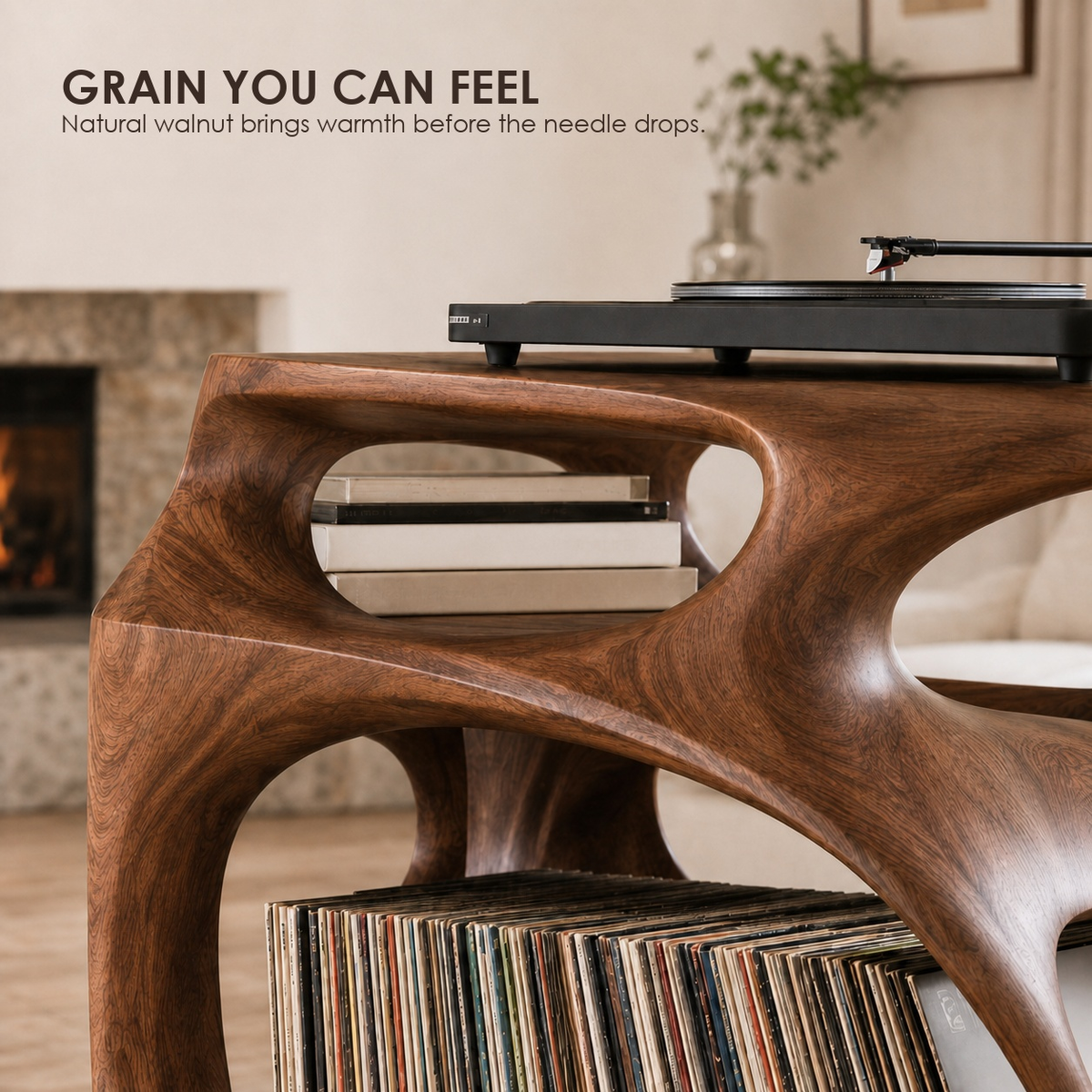 Brielle Sculpted Record Stand - Design 020 - product image 04