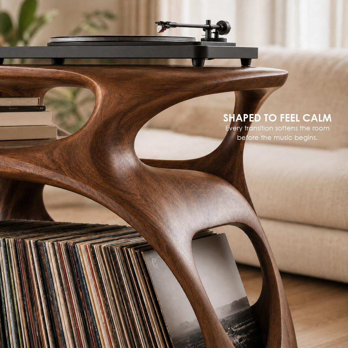 Brielle Sculpted Record Stand - Design 020 - product image 05
