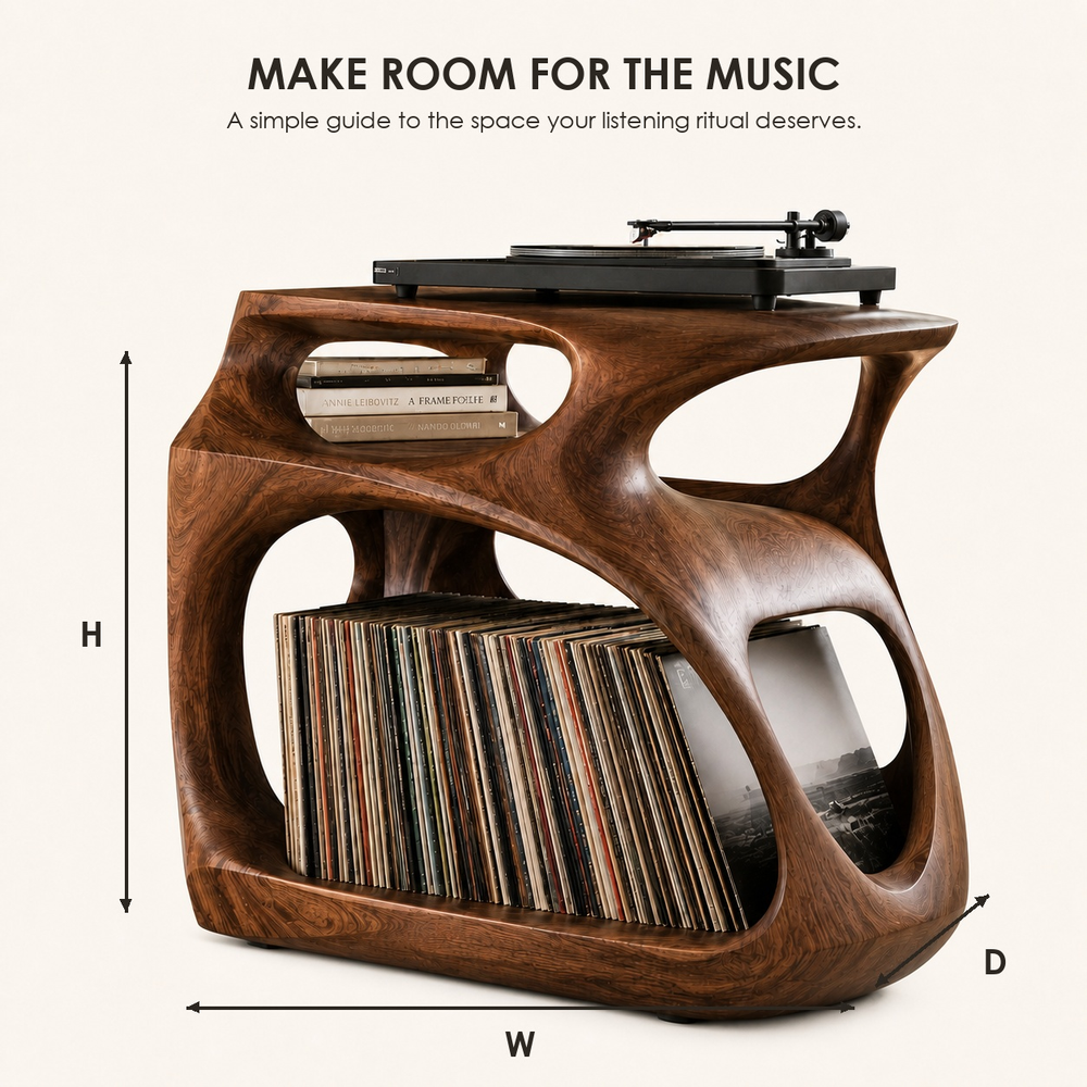 Brielle Sculpted Record Stand - Design 020 - product image 07