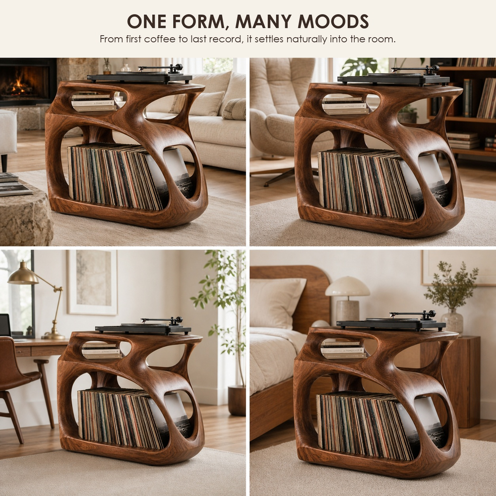 Brielle Sculpted Record Stand - Design 020 - product image 09