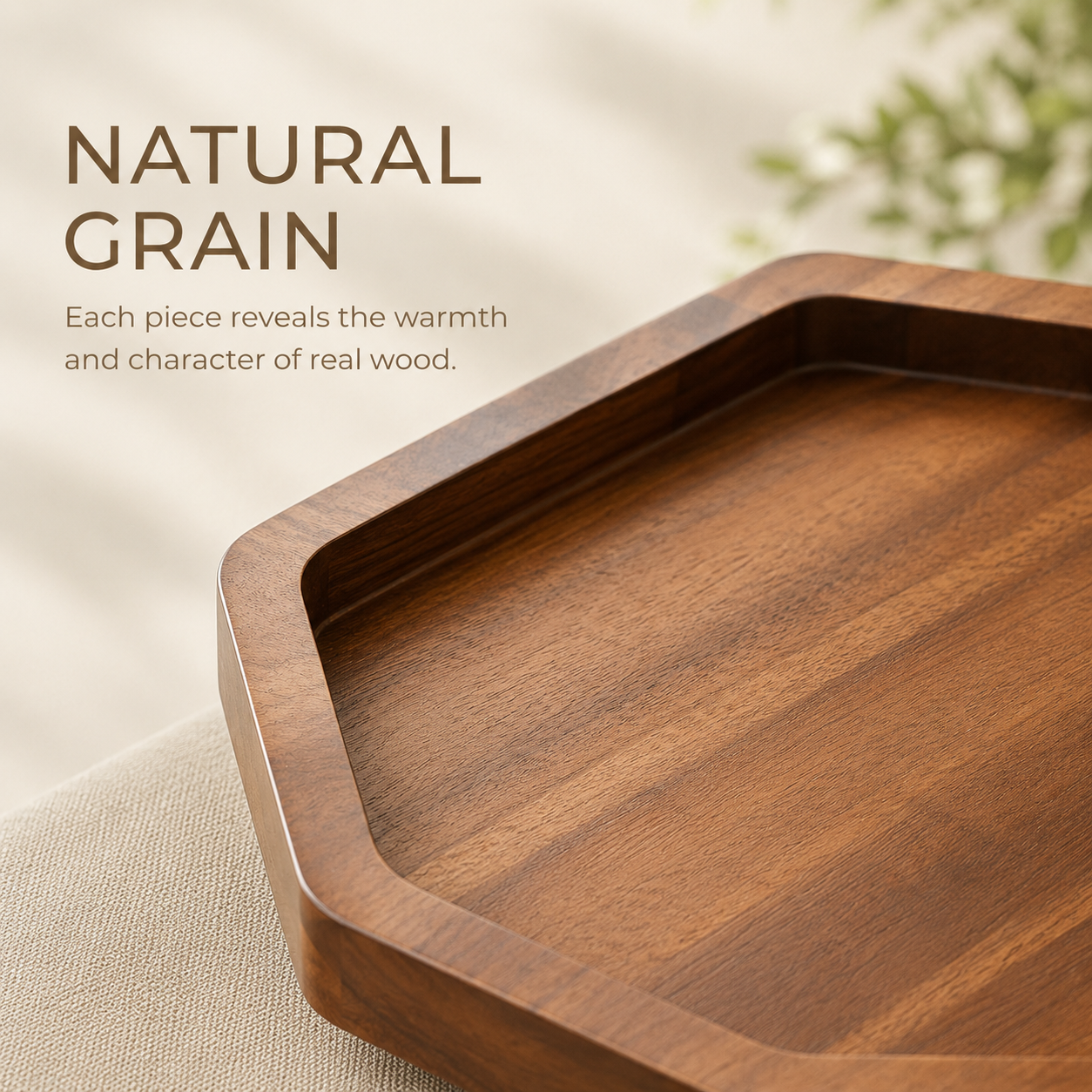 Aurelle Solid Wood Sofa Tray - product image 04