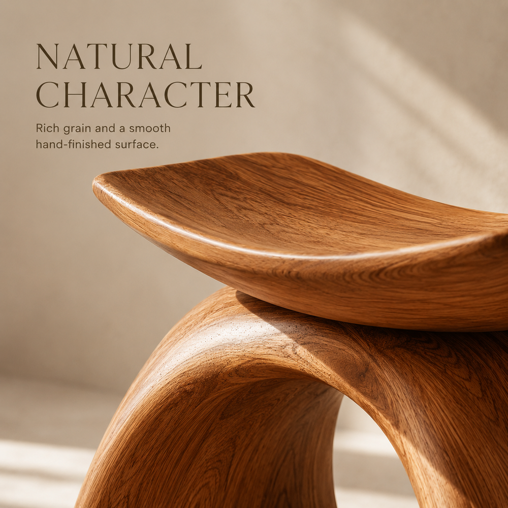 Alden Solid Wood Shower Bench - Design 001 - product image 03