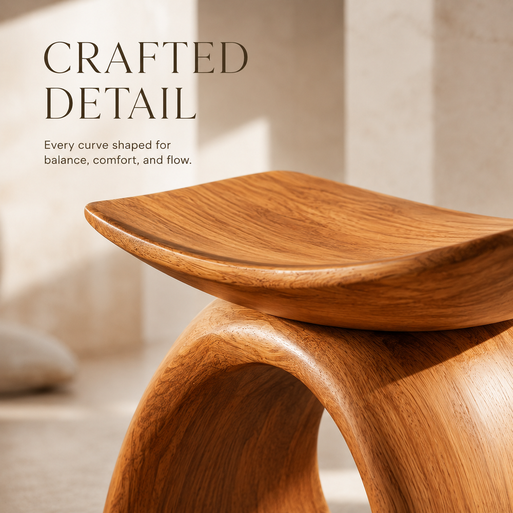 Alden Solid Wood Shower Bench - Design 001 - product image 09