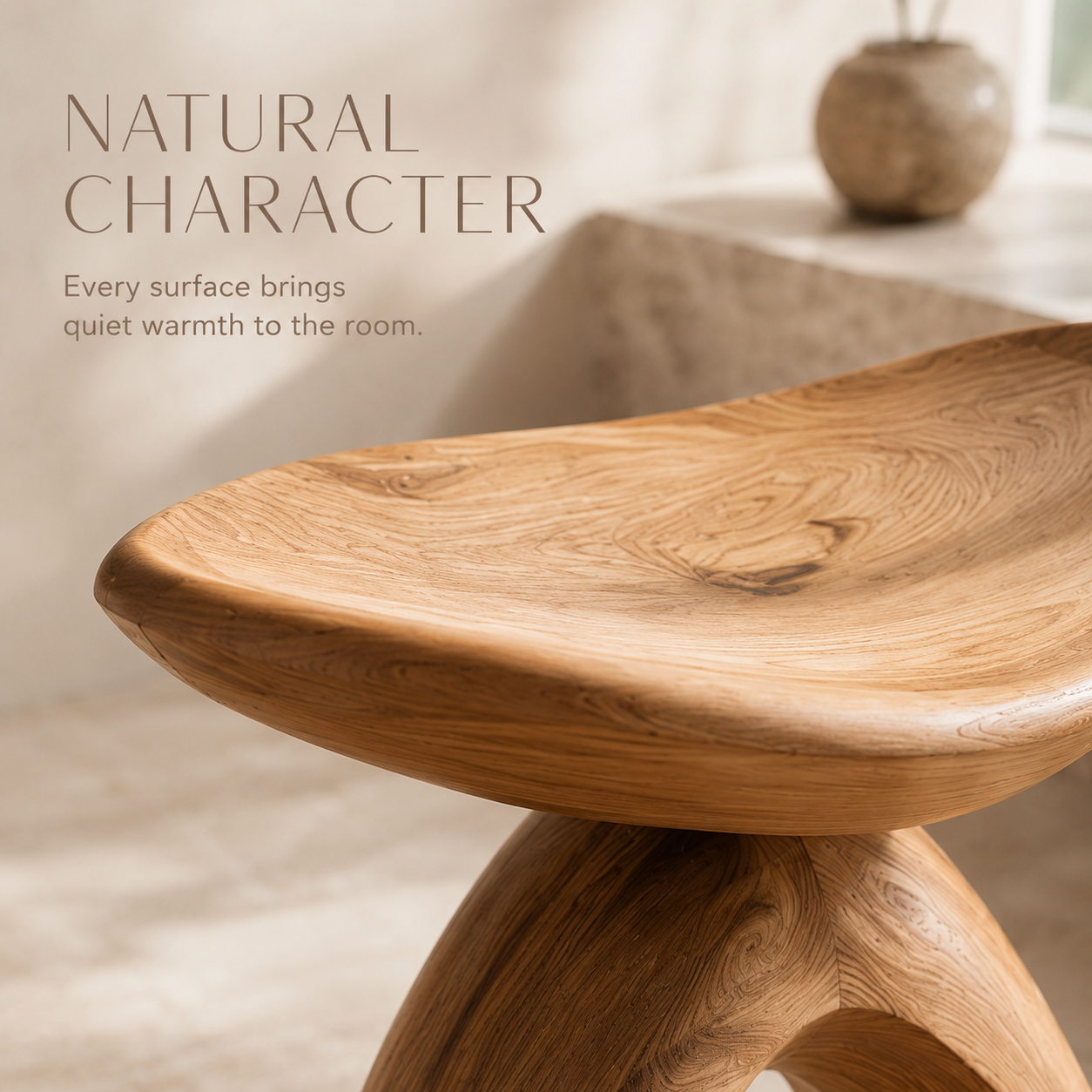 Mira Organic Bathroom Bench - Design 002 - product image 04