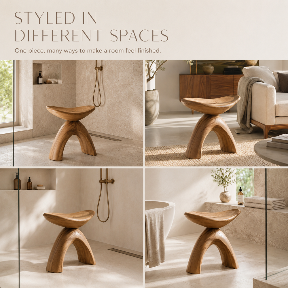 Mira Organic Bathroom Bench - Design 002 - product image 05