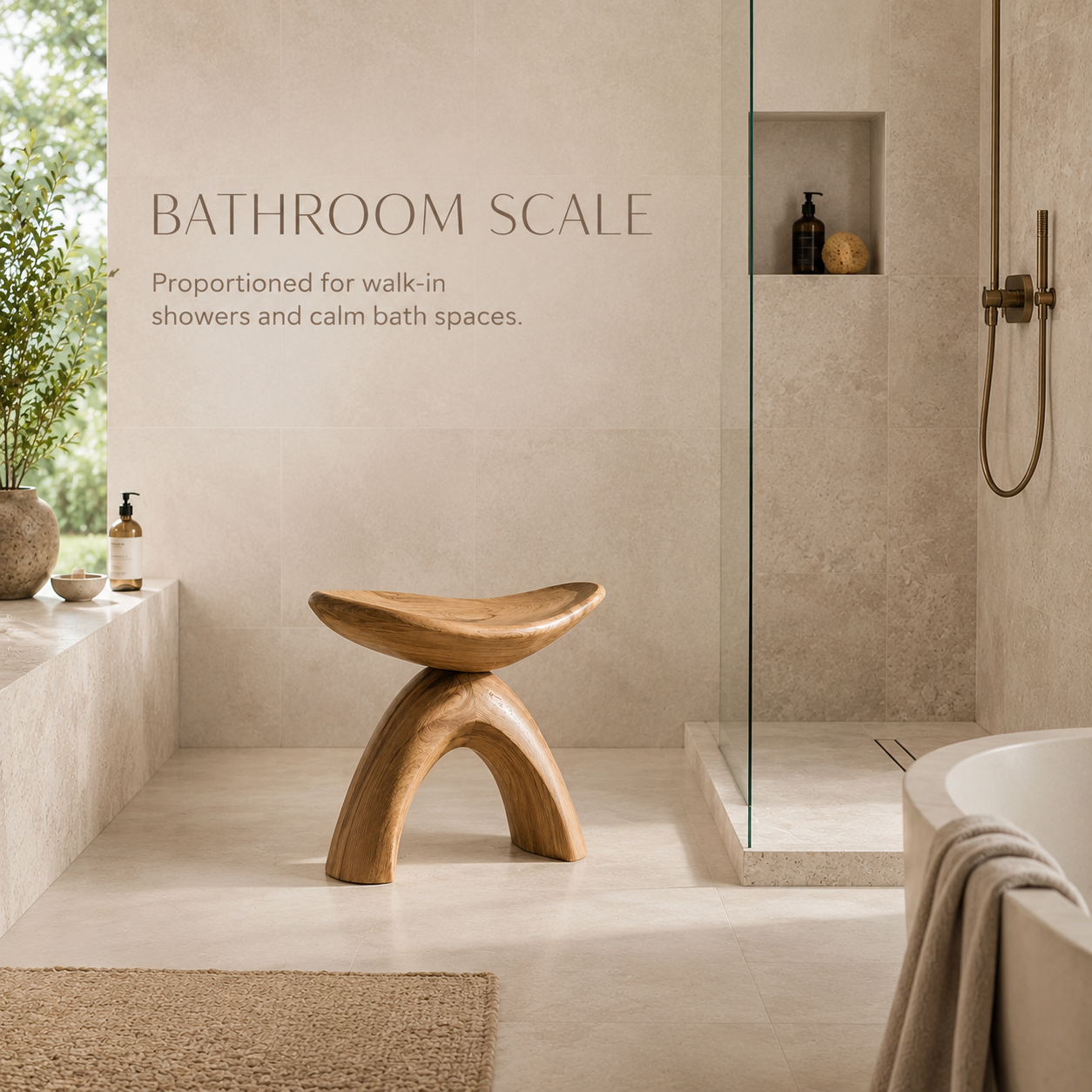 Mira Organic Bathroom Bench - Design 002 - product image 08