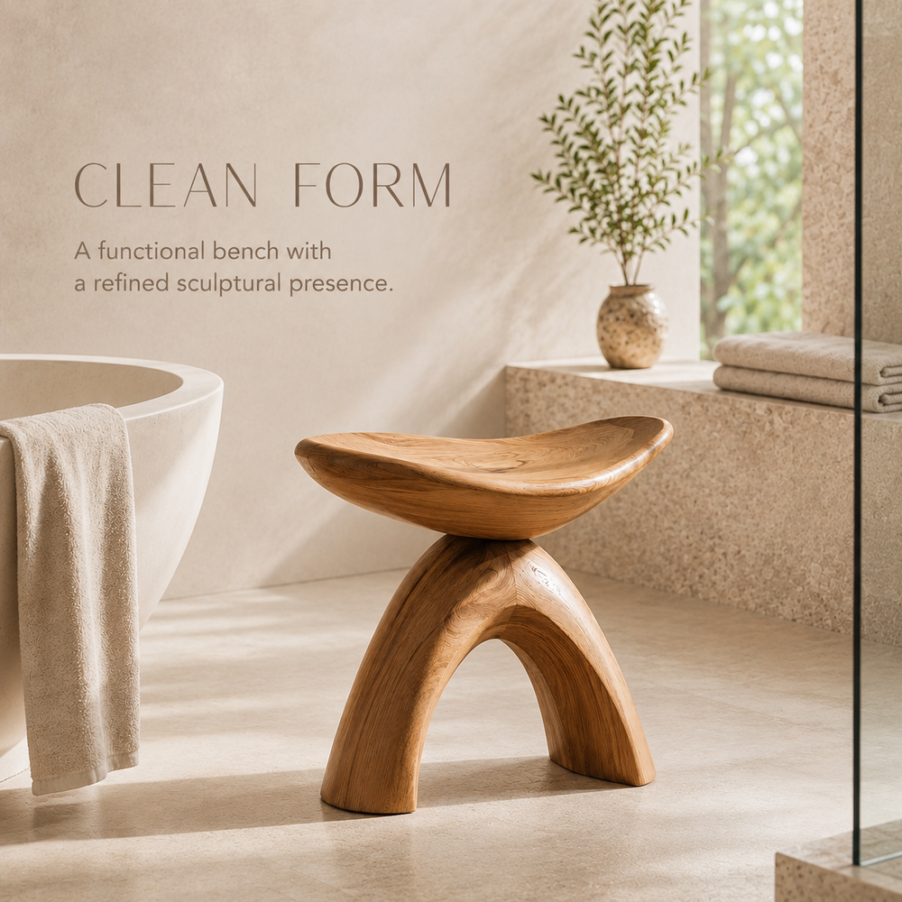 Mira Organic Bathroom Bench - Design 002 - product image 10