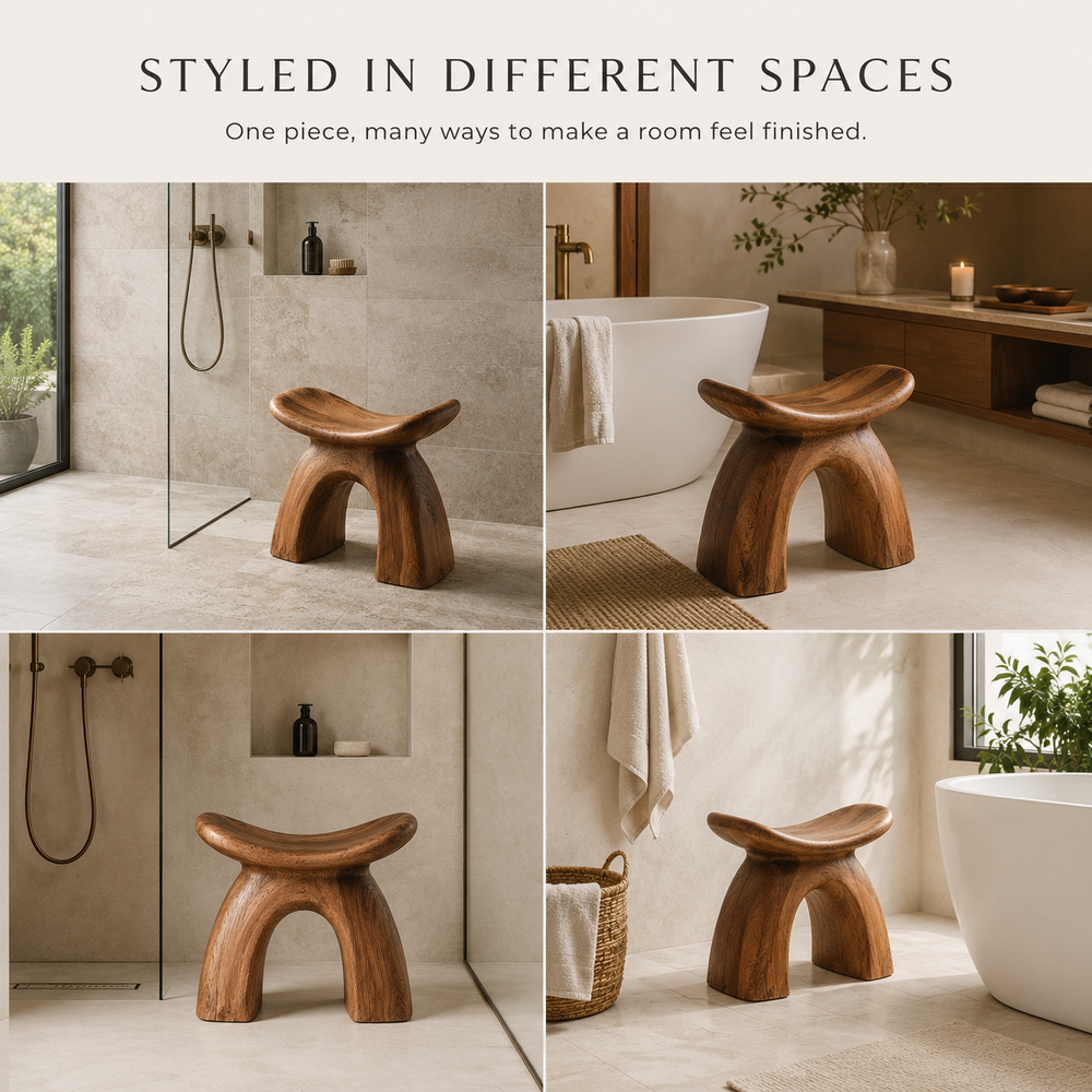 Rowan Sculptural Shower Seat - Design 003 - product image 04