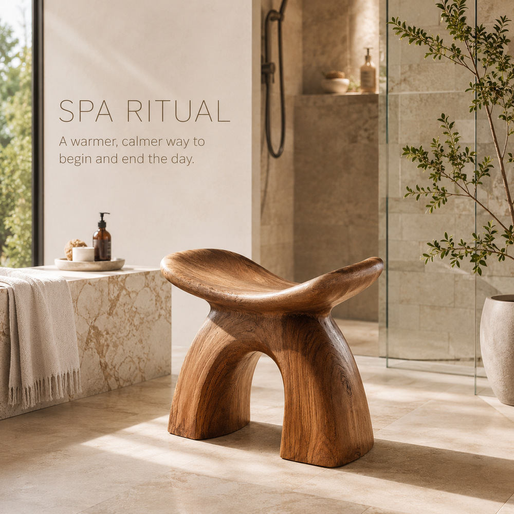 Rowan Sculptural Shower Seat - Design 003 - product image 09