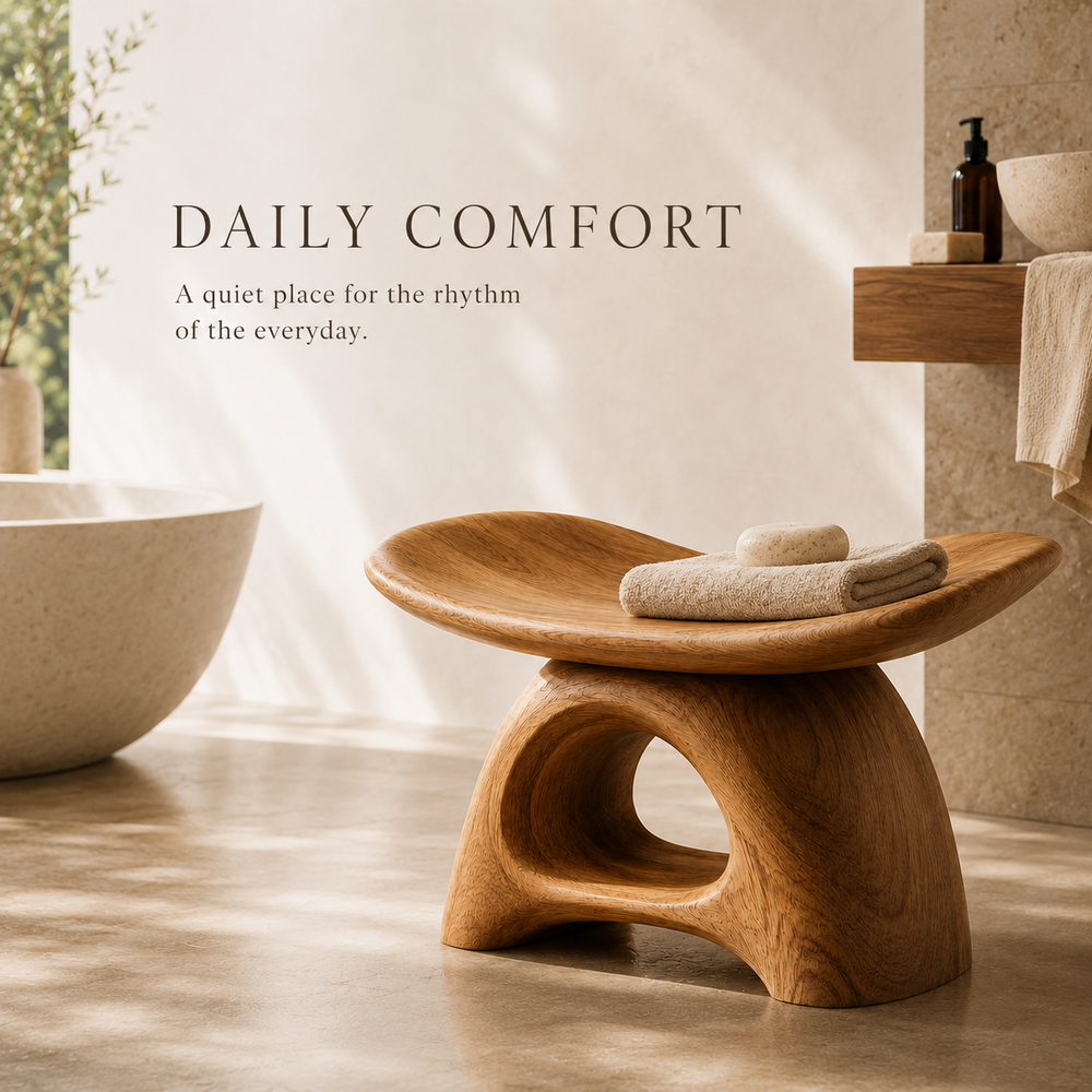Soren Rounded Shower Bench - Design 005 - product image 02