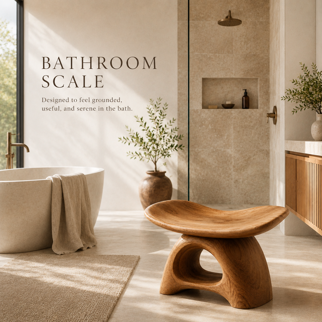 Soren Rounded Shower Bench - Design 005 - product image 06