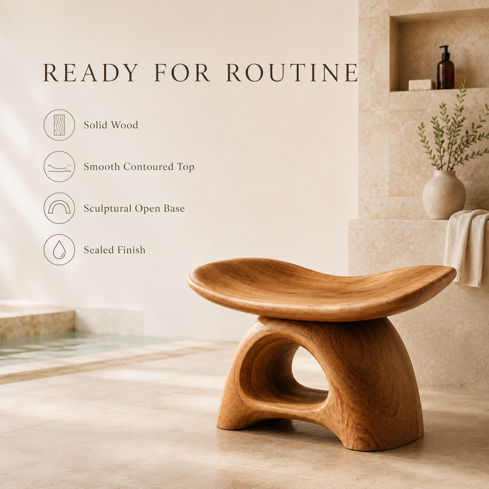 Soren Rounded Shower Bench - Design 005 - product image 07