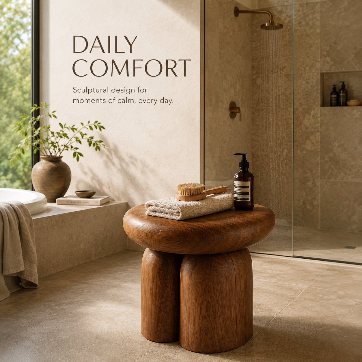 Elara Gallery Bathroom Bench - Design 006 - product image 06
