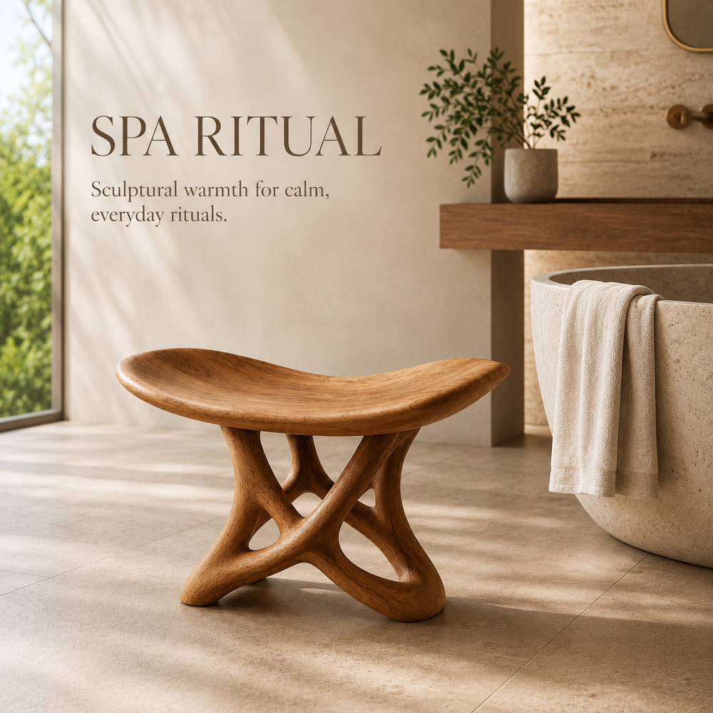 Veyra Soft Curve Shower Bench - Design 007 - main view