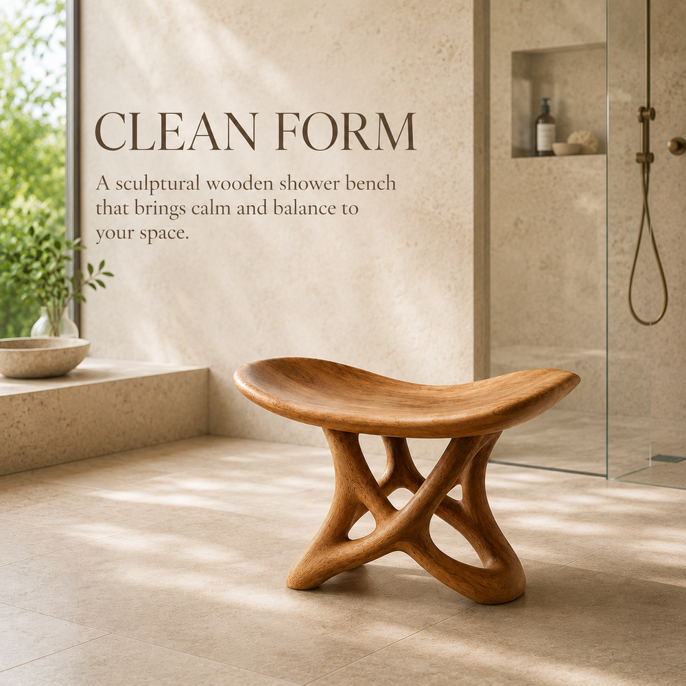 Veyra Soft Curve Shower Bench - Design 007 - product image 02