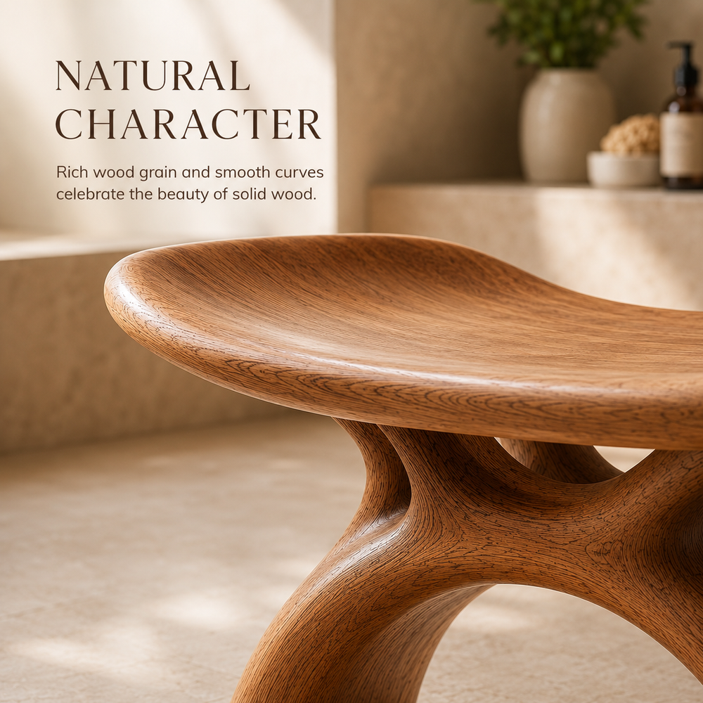 Calder Organic Modern Shower Bench - Design 008 - product image 04
