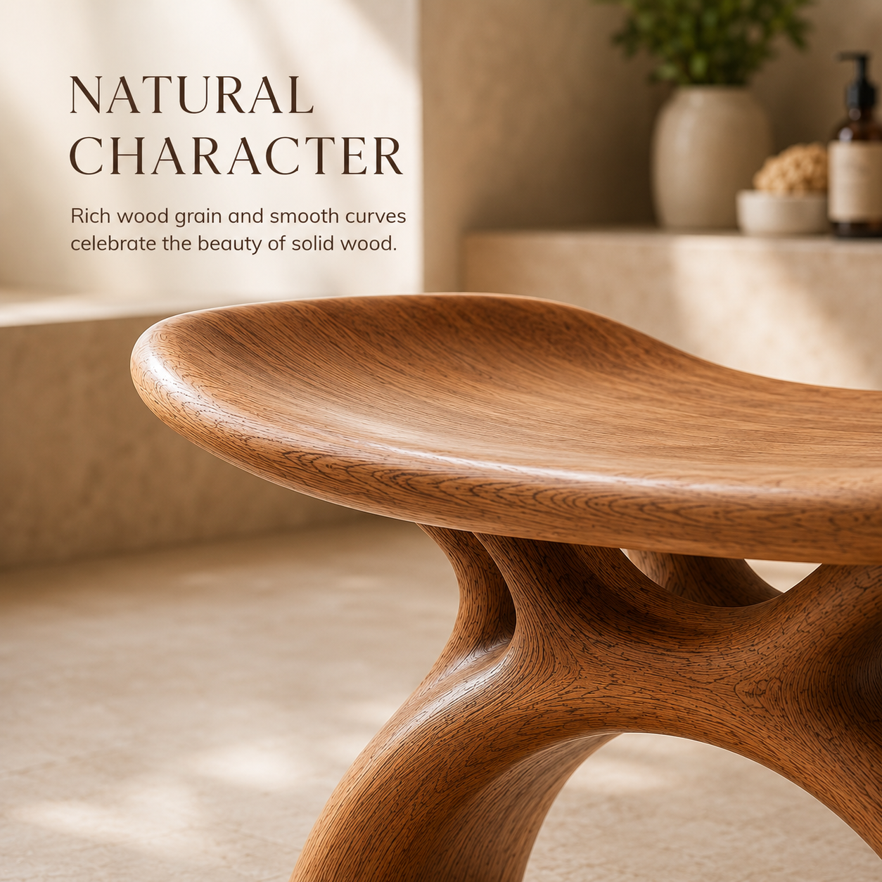 Calder Organic Modern Shower Bench - Design 008 - product image 04