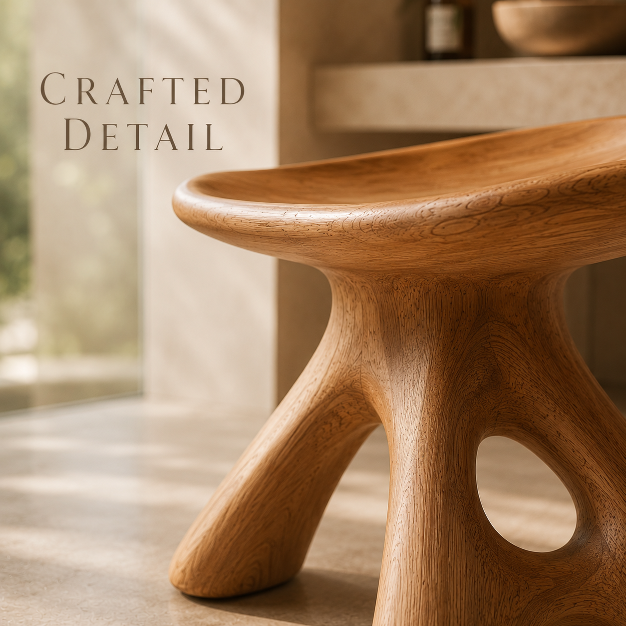 Brielle Sculpted Shower Seat - Design 010 - product image 03