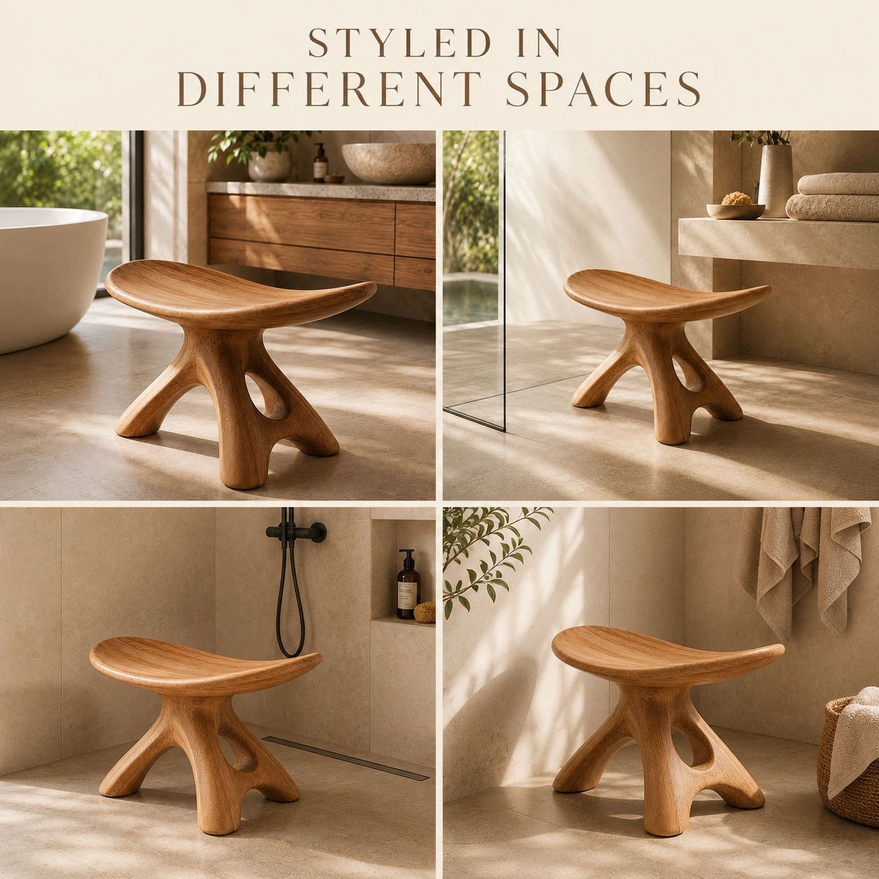 Brielle Sculpted Shower Seat - Design 010 - product image 09