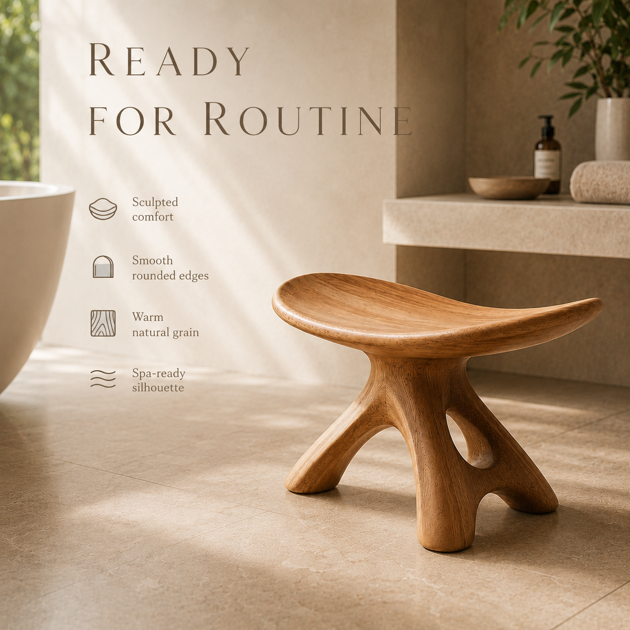 Brielle Sculpted Shower Seat - Design 010 - product image 10