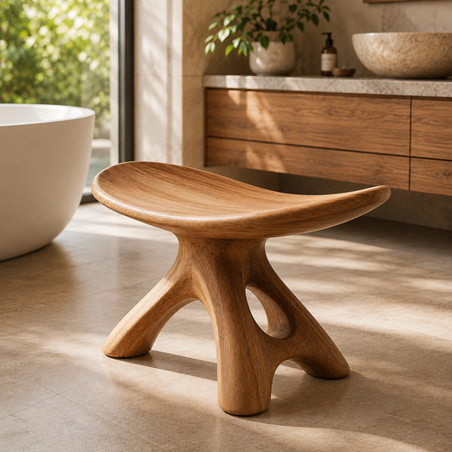 Brielle Sculpted Shower Seat - Design 010 - main view
