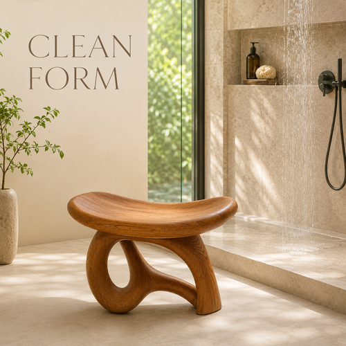 Alden Solid Wood Shower Bench - Design 011 - product image 02