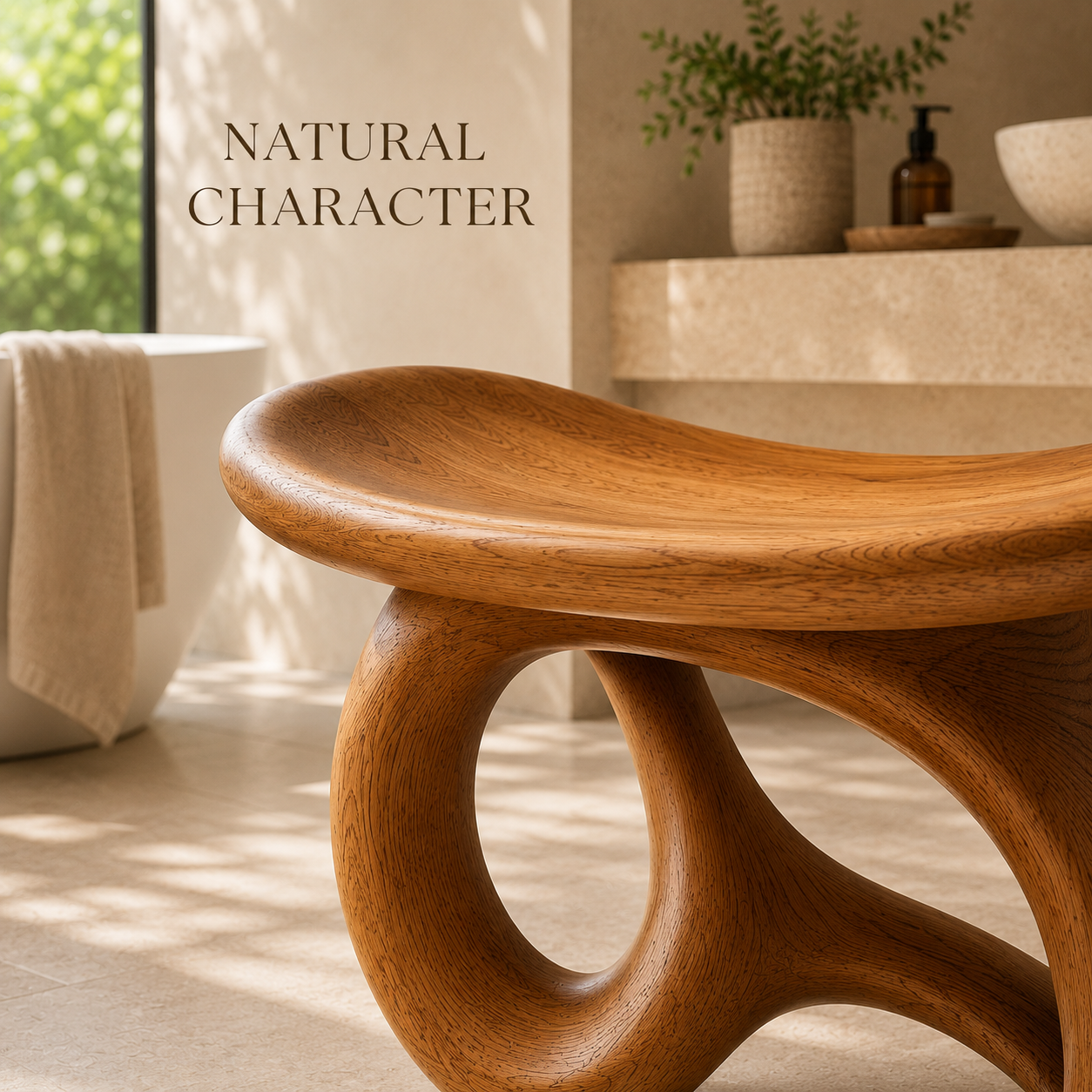 Alden Solid Wood Shower Bench - Design 011 - product image 10