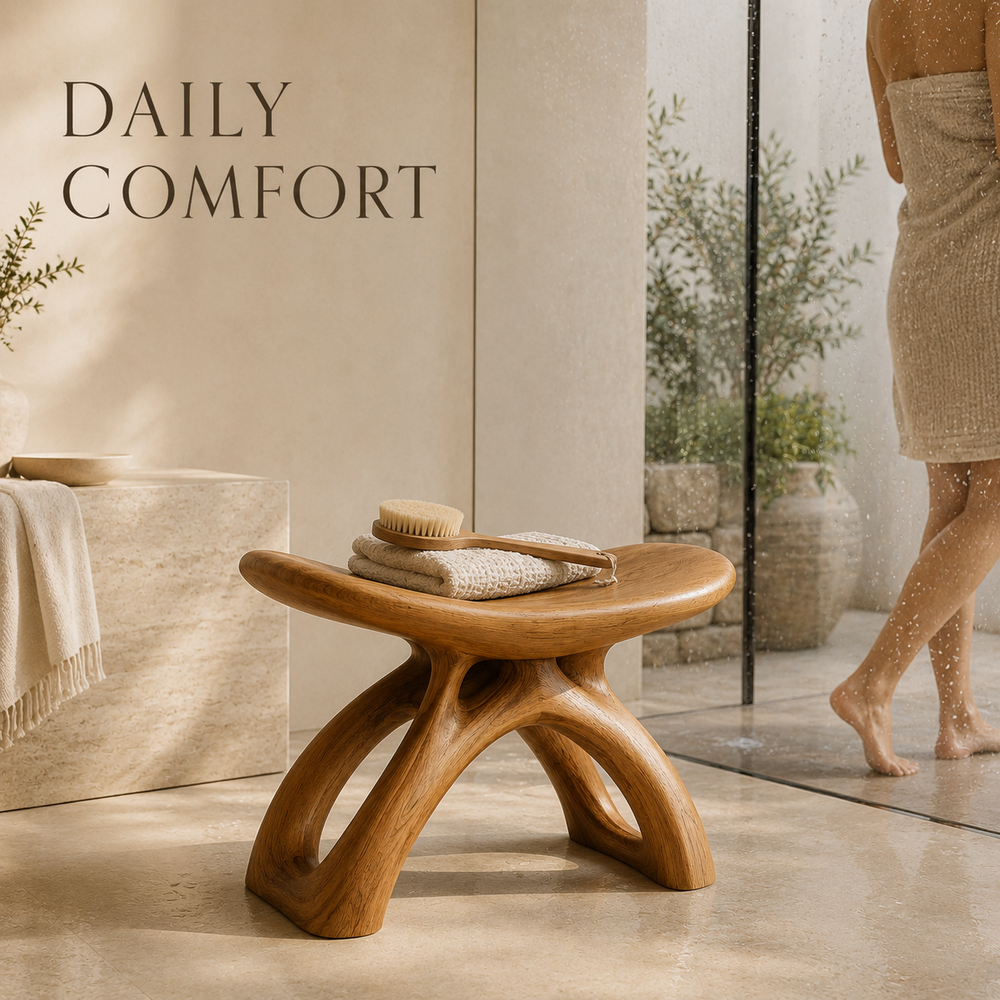 Mira Organic Bathroom Bench - Design 012 - product image 05