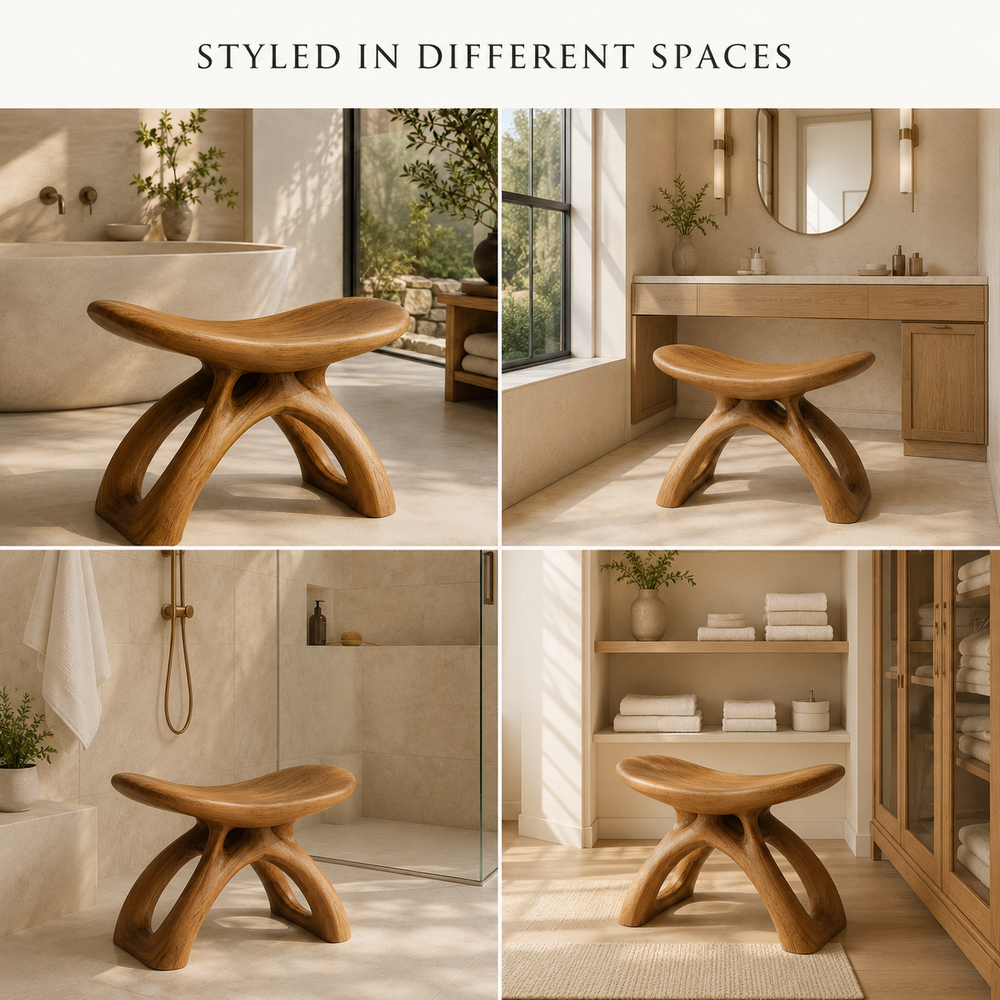 Mira Organic Bathroom Bench - Design 012 - product image 08