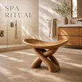Rowan Sculptural Shower Seat - Design 013 - main view