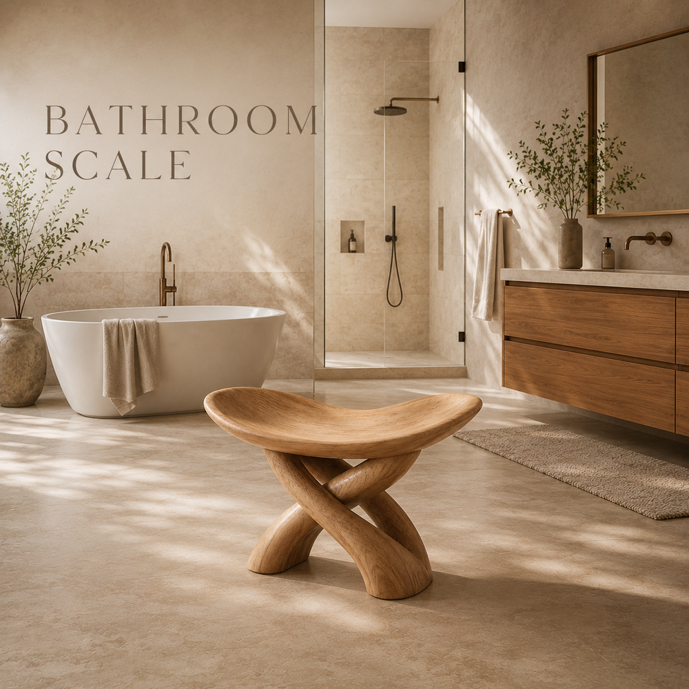 Rowan Sculptural Shower Seat - Design 013 - product image 03