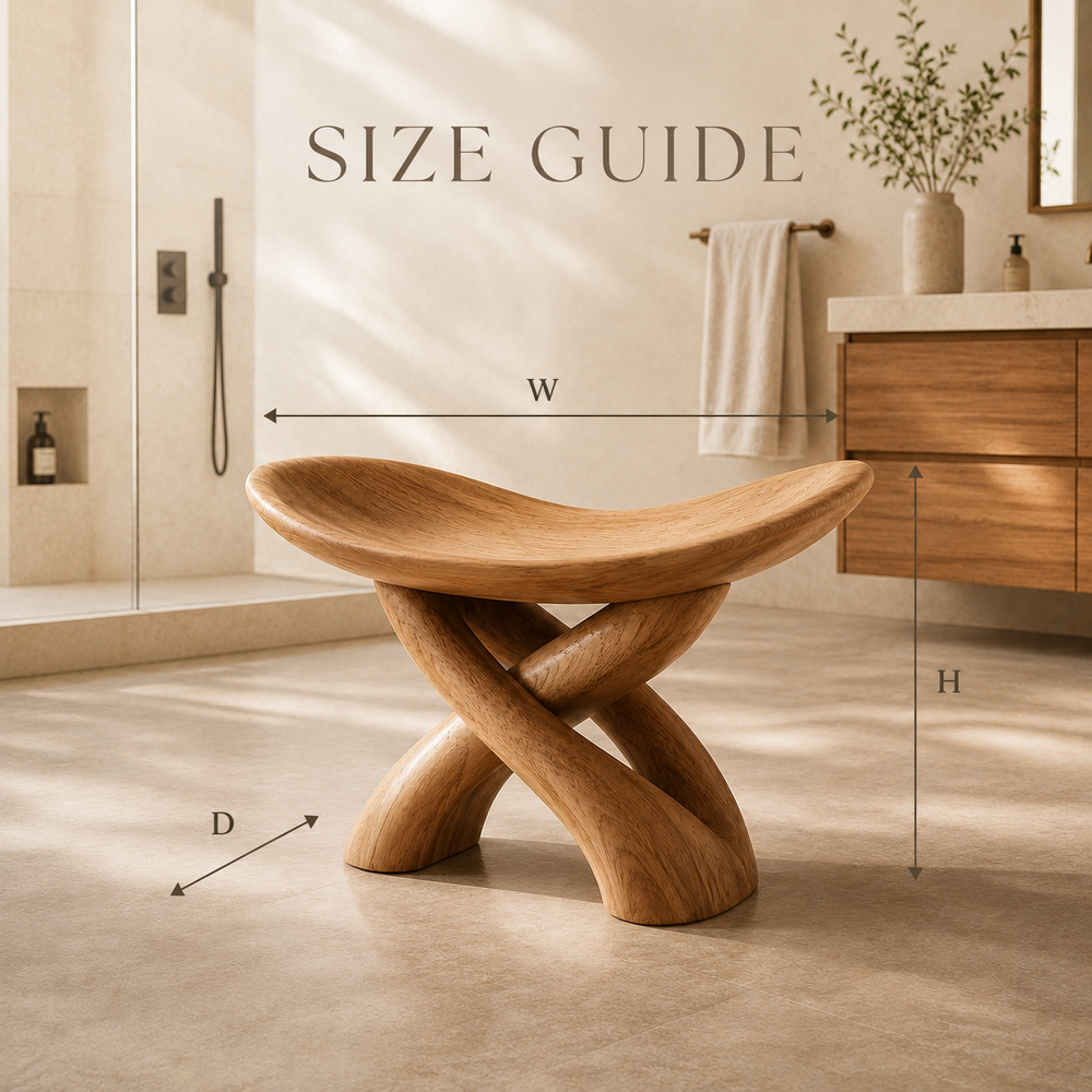 Rowan Sculptural Shower Seat - Design 013 - product image 07