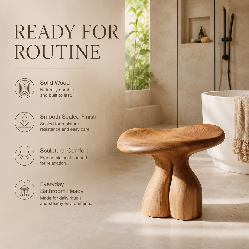 Liora Warm Wood Spa Bench - Design 014 - product image 08