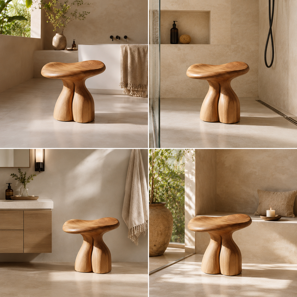 Liora Warm Wood Spa Bench - Design 014 - product image 09