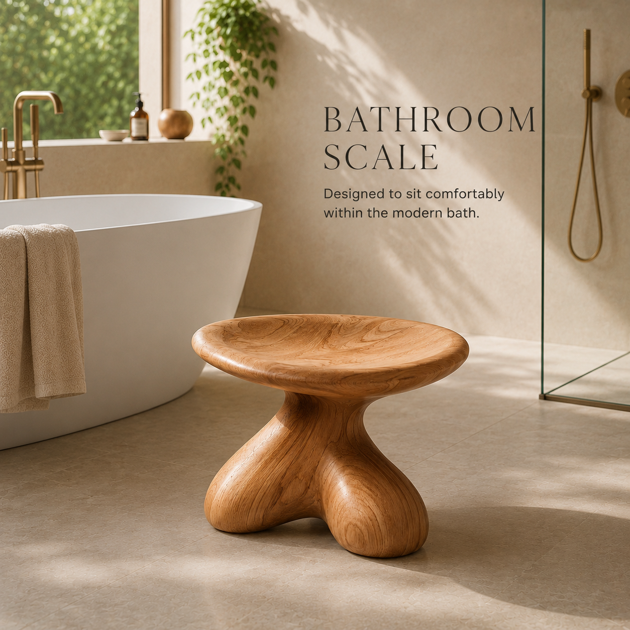 Soren Rounded Shower Bench - Design 015 - product image 05