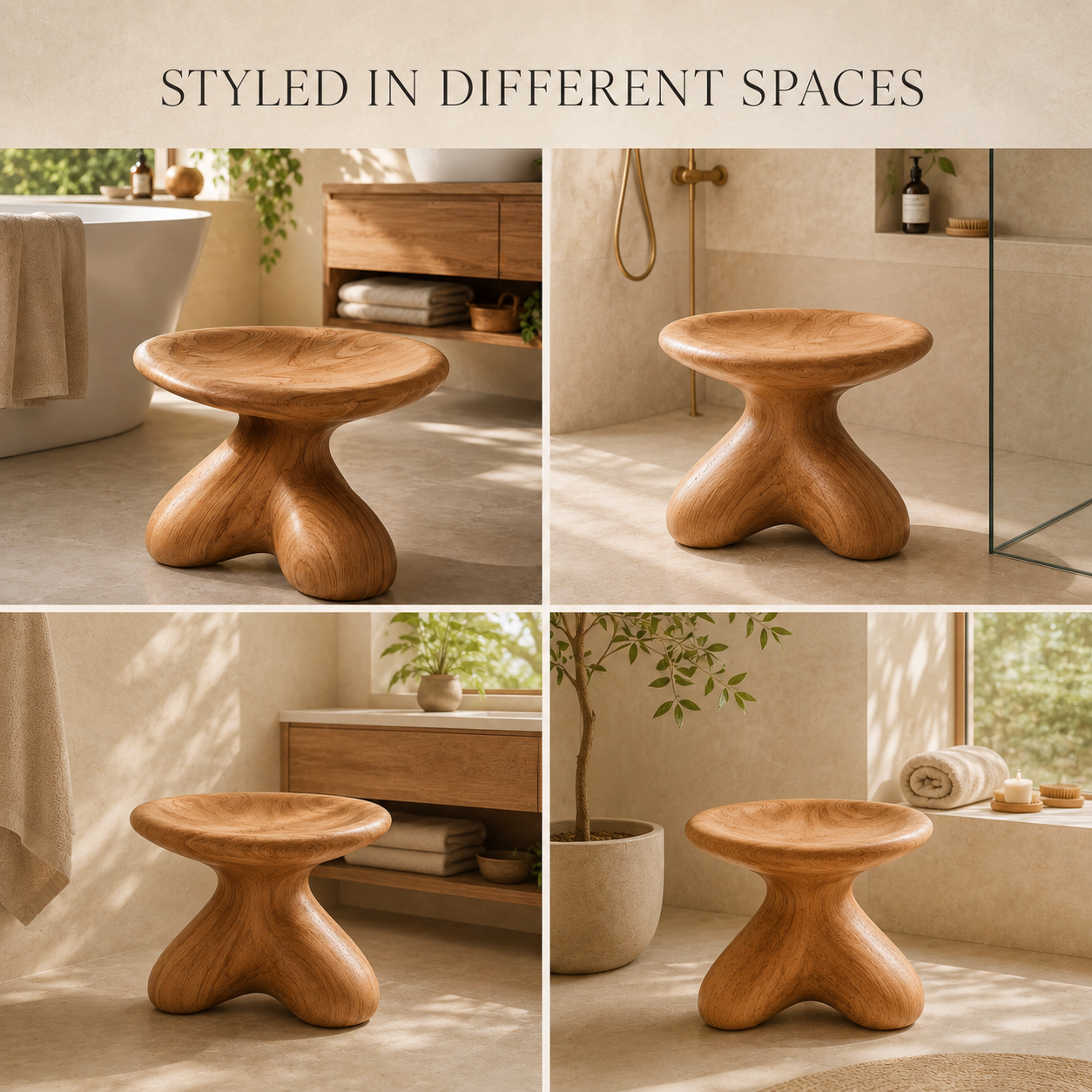 Soren Rounded Shower Bench - Design 015 - product image 06