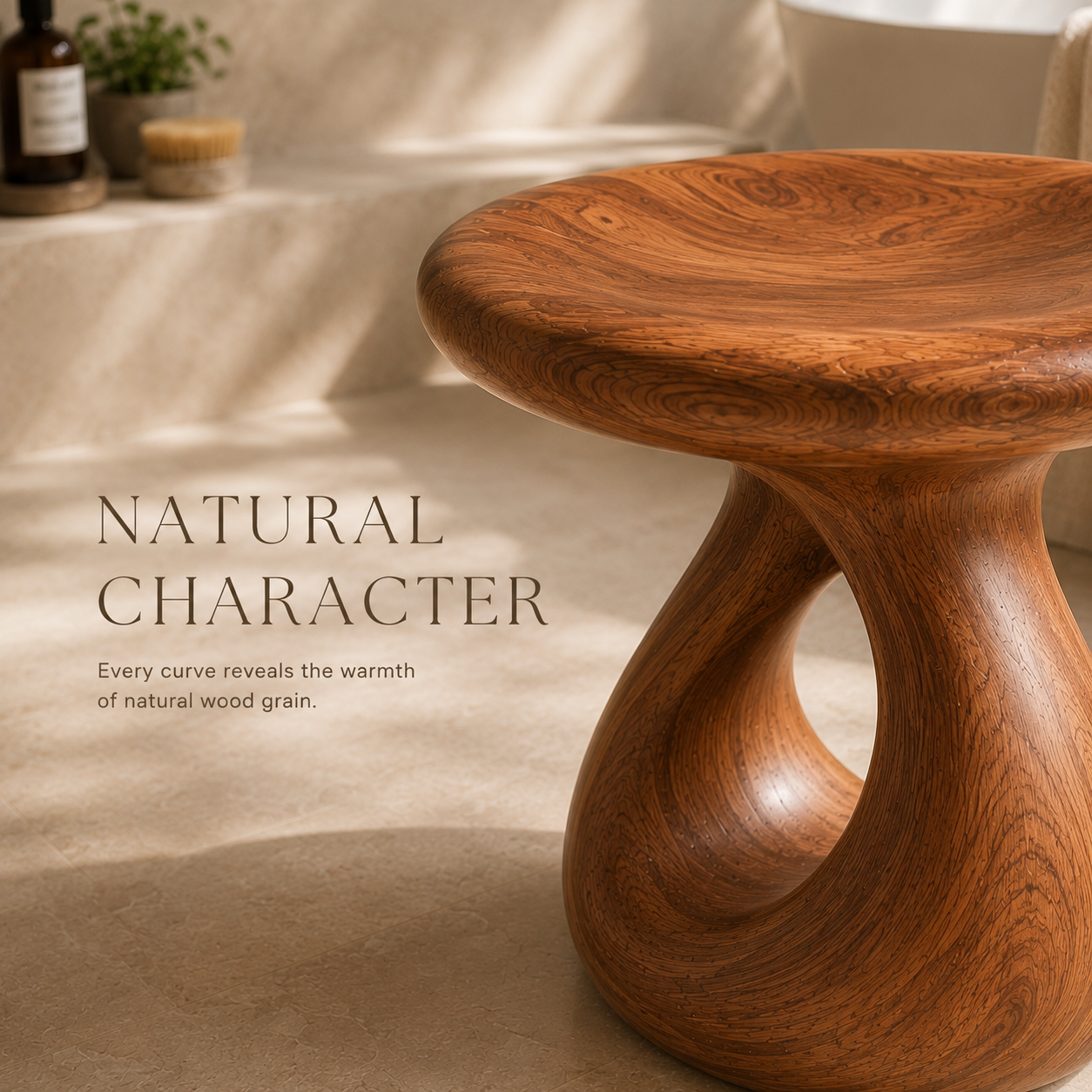 Veyra Soft Curve Shower Bench - Design 017 - product image 03