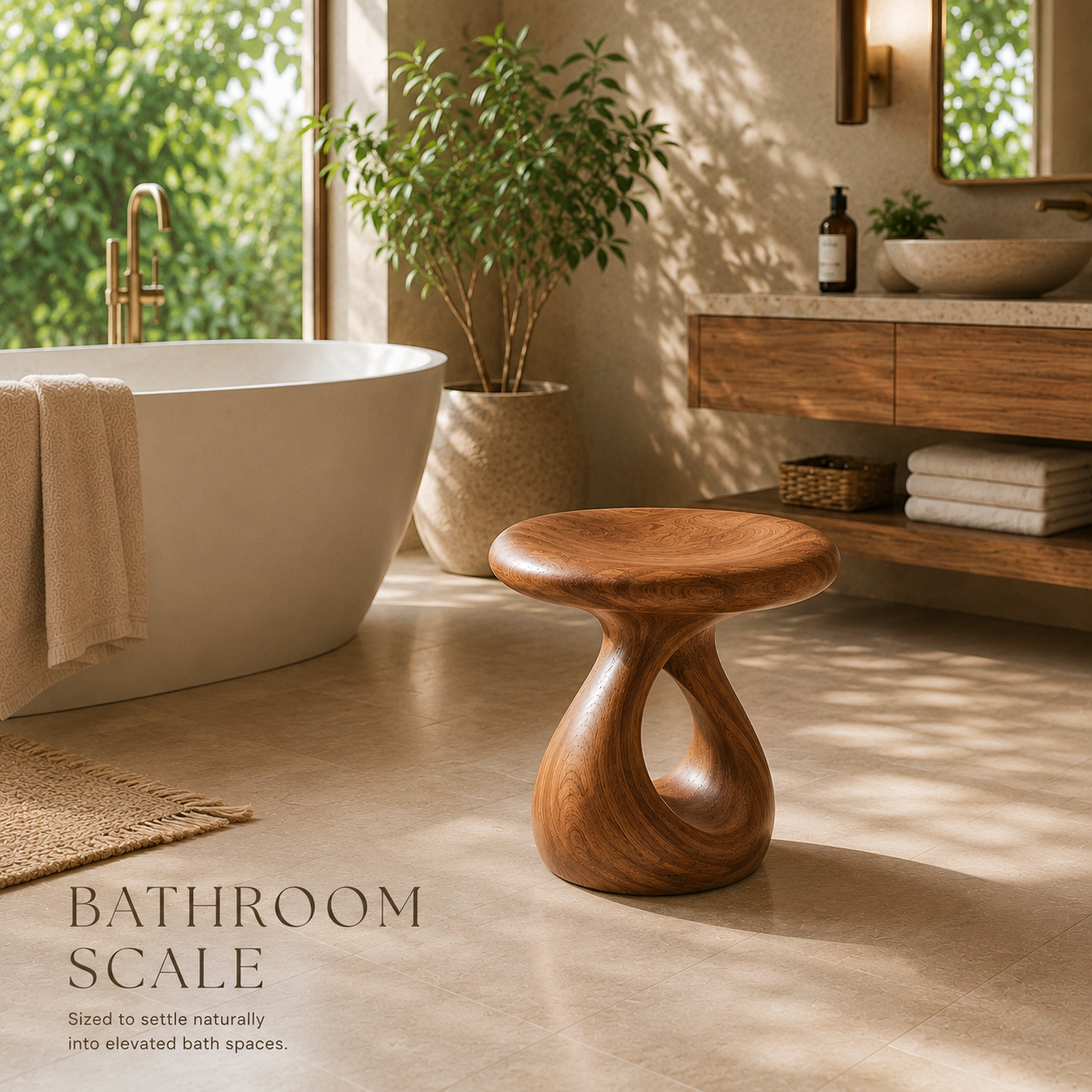 Veyra Soft Curve Shower Bench - Design 017 - product image 04