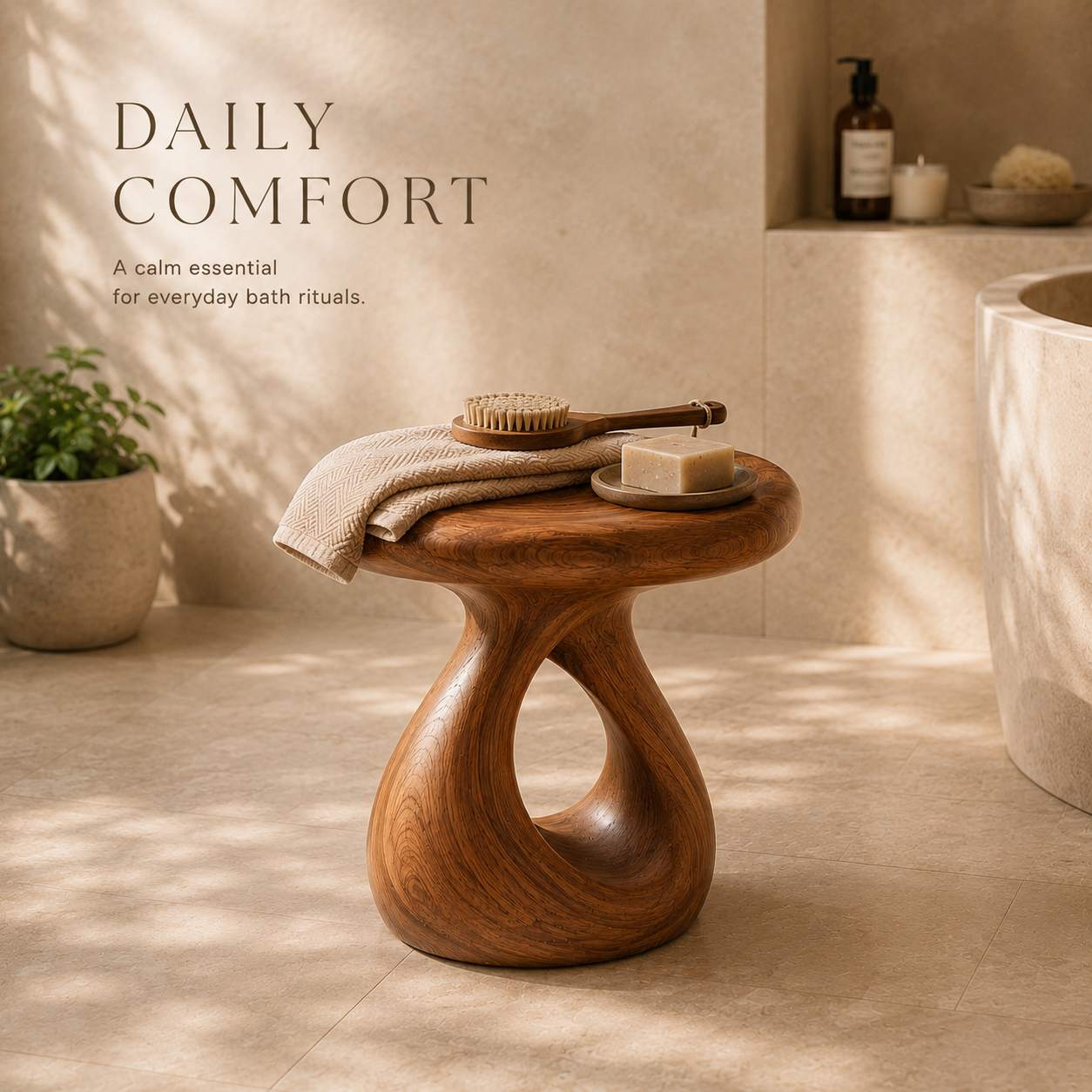 Veyra Soft Curve Shower Bench - Design 017 - product image 10